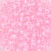 miyuki rocailles pink lined crystal 207